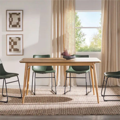 Mid-Century Modern 59 Wood Dining Table
