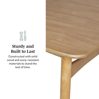 Mid-Century Modern 59 Wood Dining Table
