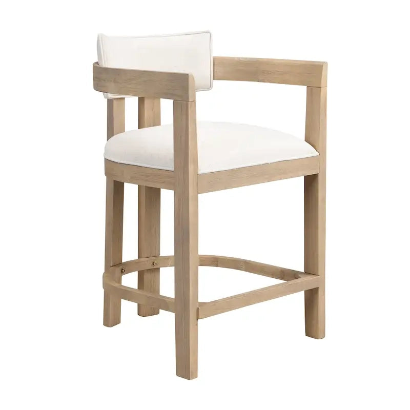 Three-piece bar stool set, featuring plush upholstered chairs and metal table legs.