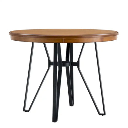 Three-piece bar stool set, featuring plush upholstered chairs and metal table legs.