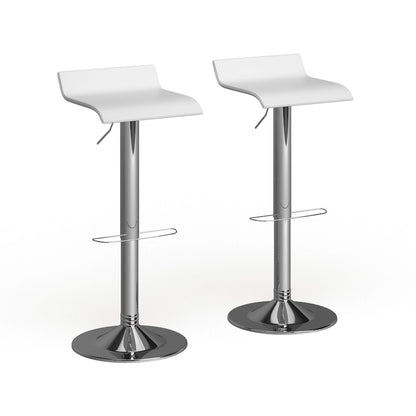 Pneumatic height-adjustable swivel stool (2-piece set)