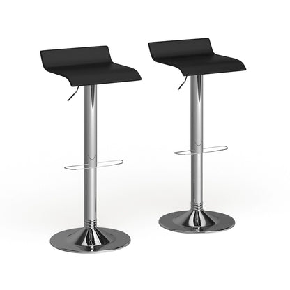Pneumatic height-adjustable swivel stool (2-piece set)