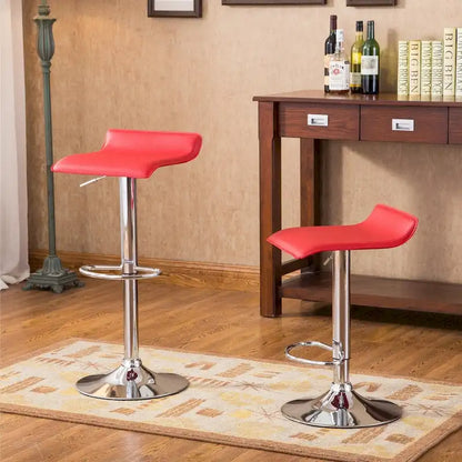 Pneumatic height-adjustable swivel stool (2-piece set)