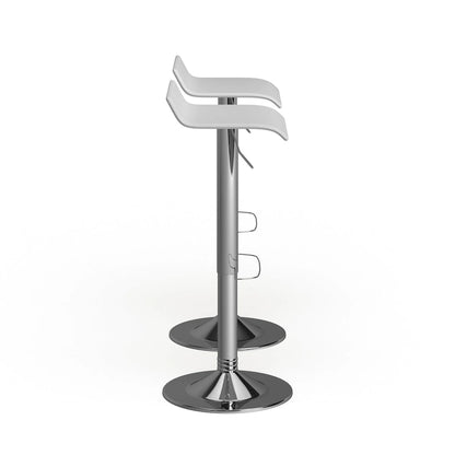 Pneumatic height-adjustable swivel stool (2-piece set)