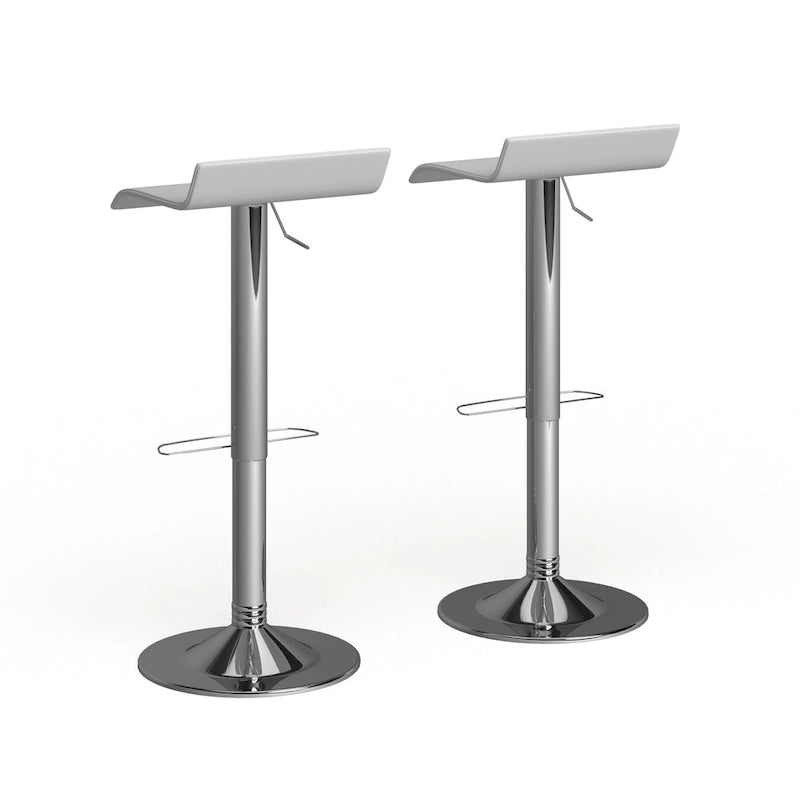 Pneumatic height-adjustable swivel stool (2-piece set)