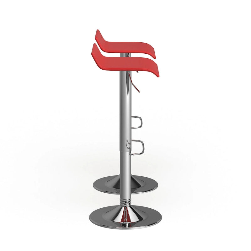 Pneumatic height-adjustable swivel stool (2-piece set)