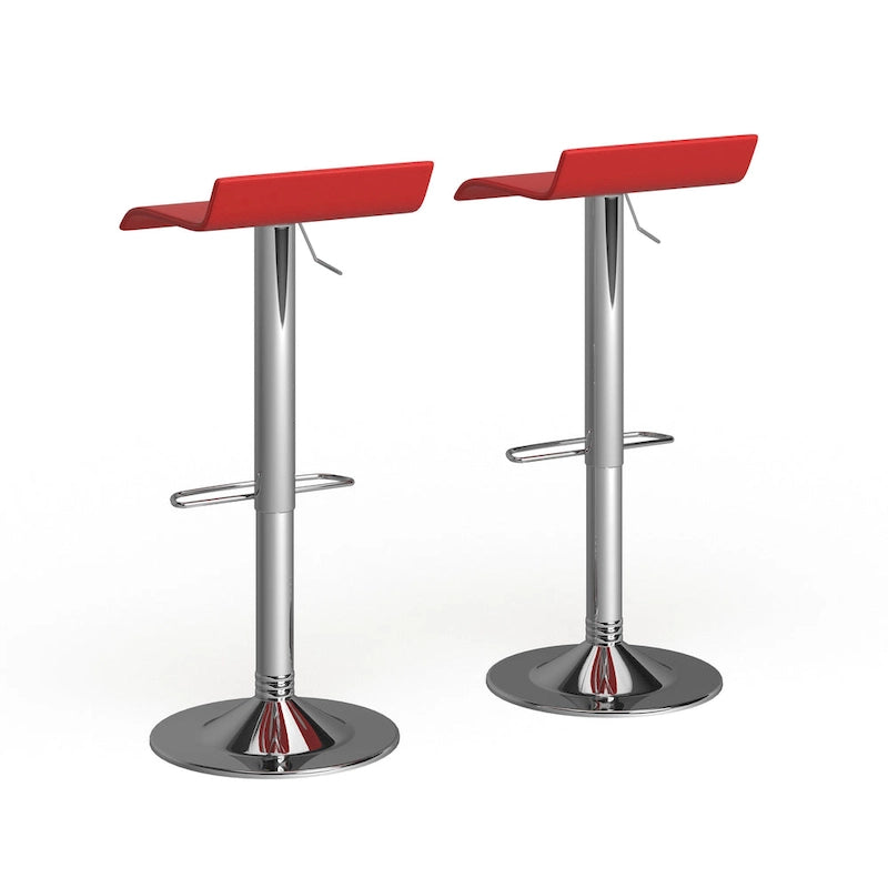 Pneumatic height-adjustable swivel stool (2-piece set)