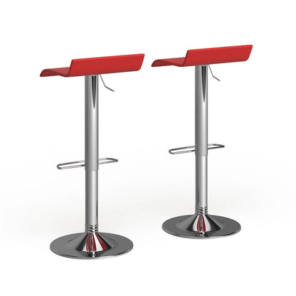 Pneumatic height-adjustable swivel stool (2-piece set)
