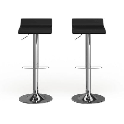 Pneumatic height-adjustable swivel stool (2-piece set)
