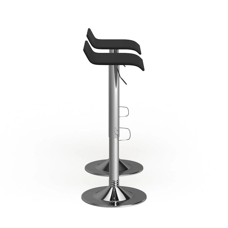 Pneumatic height-adjustable swivel stool (2-piece set)