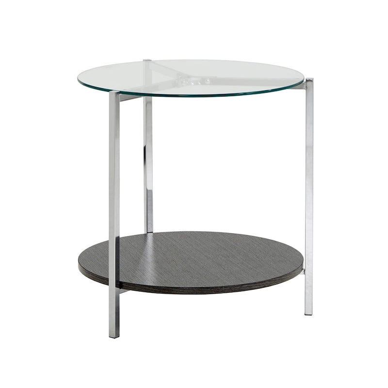 End Table with Glass Top