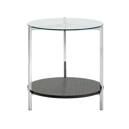 End Table with Glass Top