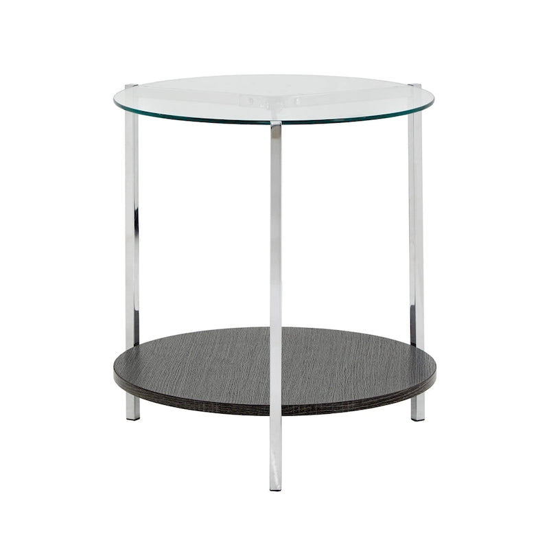 End Table with Glass Top