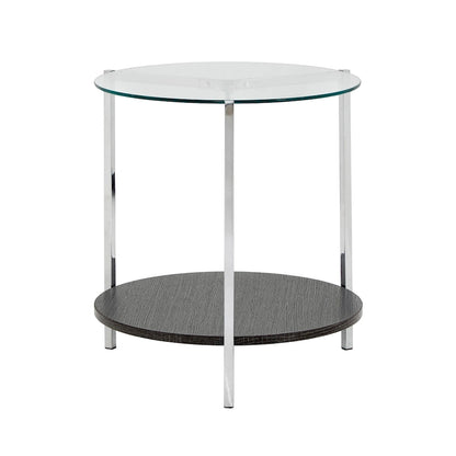 End Table with Glass Top