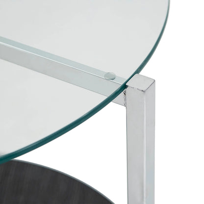 End Table with Glass Top