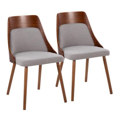 Mid-Century Chair with Tapered Wood Legs - Set of 2