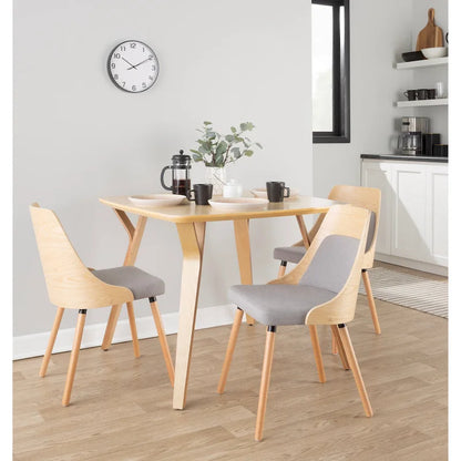 Mid-Century Chair with Tapered Wood Legs - Set of 2