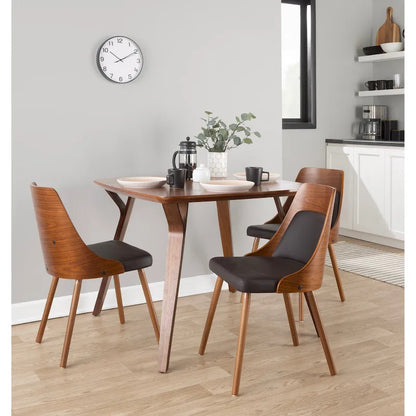 Mid-Century Chair with Tapered Wood Legs - Set of 2