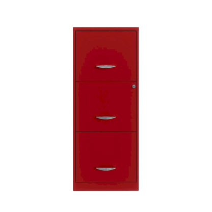 Lava Red 3-Drawer Vertical File Cabinet