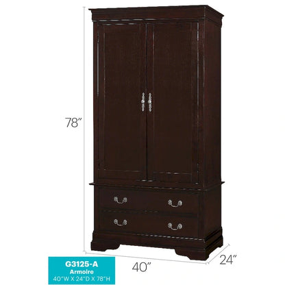 Traditional style wardrobe