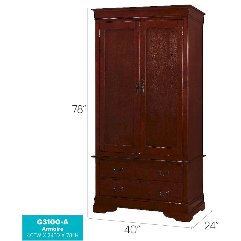 Traditional style wardrobe