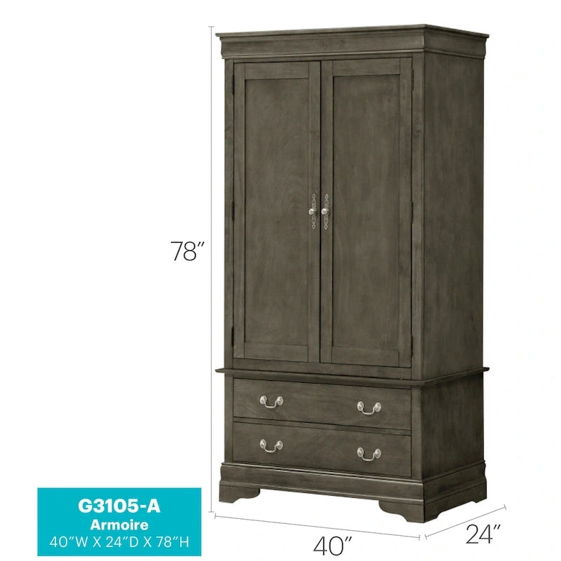 Traditional style wardrobe