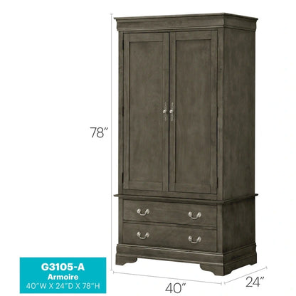 Traditional style wardrobe