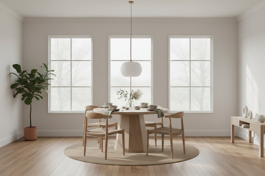 Xavier 48-inch Round Reclaimed Pine Light Wash Pedestal Dining Table