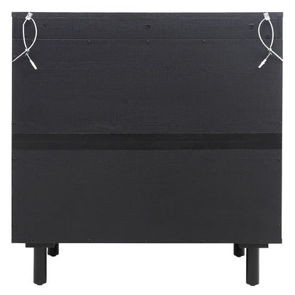 2 Door Dresser for Bedroom with Adjustable Laminates and Metal Handle
