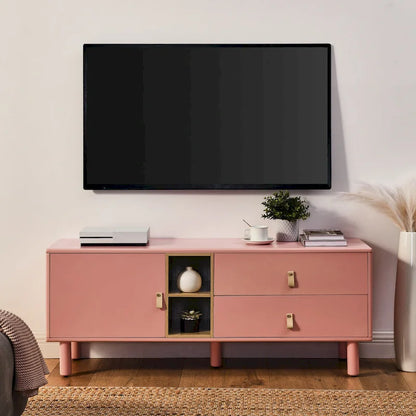 Drawer TV cabinet with door,storage cabinet,drawer cabinet,wooden storage cabinet leather handle drawer cabinet