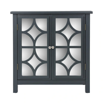 Mirror Finished Double Door Cabinet