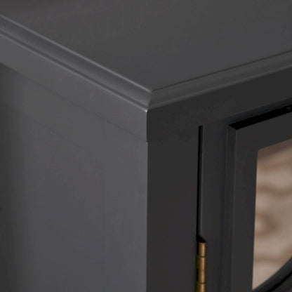 Mirror Finished Double Door Cabinet