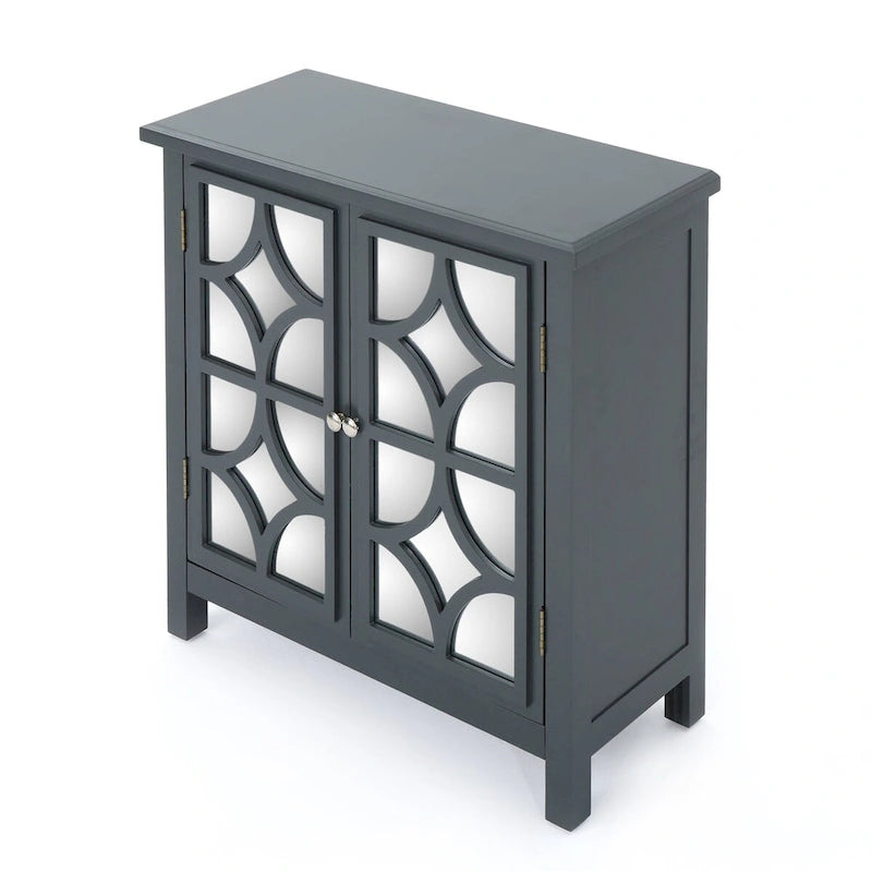 Mirror Finished Double Door Cabinet
