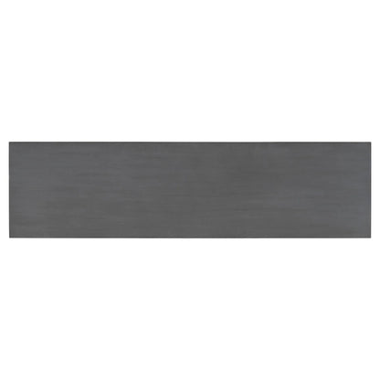 Console Table with Industrial-inspired Concrete Wood Top, Extra Long Entryway Table for Entryway, Hallway, Living Room