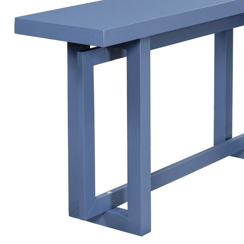 Console Table with Industrial-inspired Concrete Wood Top, Extra Long Entryway Table for Entryway, Hallway, Living Room