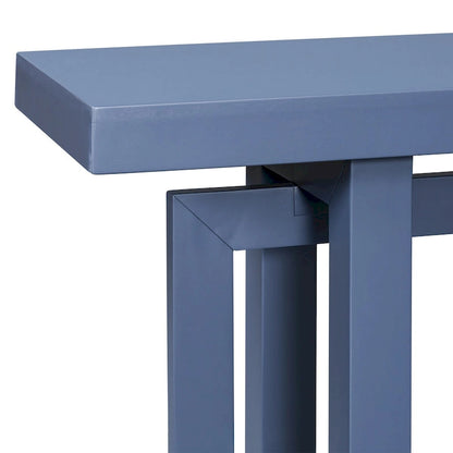 Console Table with Industrial-inspired Concrete Wood Top, Extra Long Entryway Table for Entryway, Hallway, Living Room