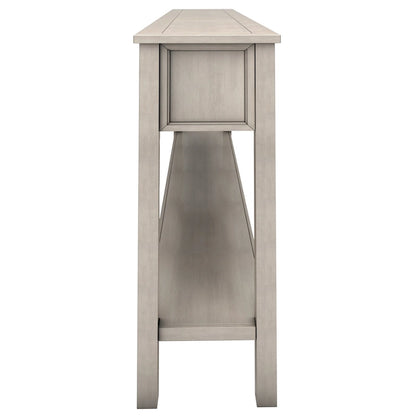 Rustic Entryway Console Table with Storage