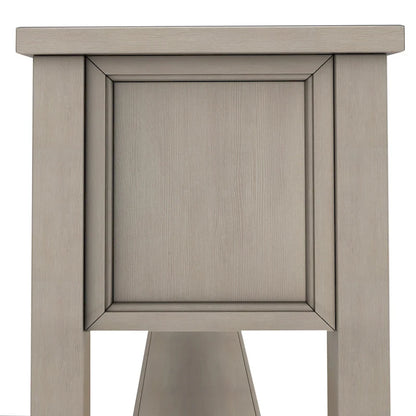 Rustic Entryway Console Table with Storage