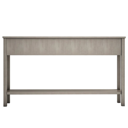 Rustic Entryway Console Table with Storage