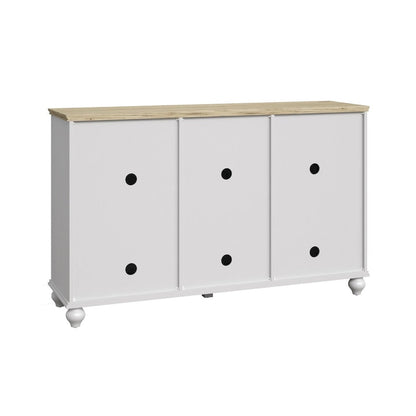 55 Vintage Style Kitchen Accent Buffet Sideboard Cabinet w/ Drawers - 55 in Width