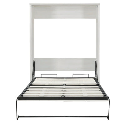 Half Self-Close and Open Murphy Bed Cabinet Space-Saving Bed