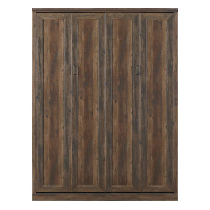 Half Self-Close and Open Murphy Bed Cabinet Space-Saving Bed